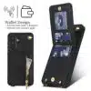 Solidenz-Fashion-Portemonnee-hoesje-met-koord-Samsung-Galaxy-A56-A36-A26-Zwart-2
