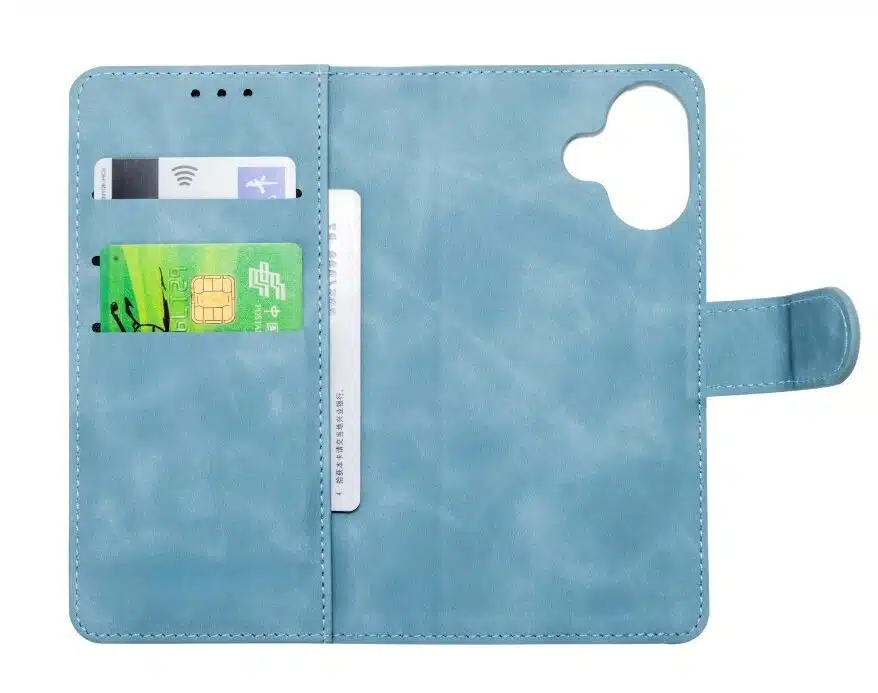Cityhoesje-Bookcase-2 in 1 Magsafe-iPhone 17-Licht Blauw - Afbeelding 5