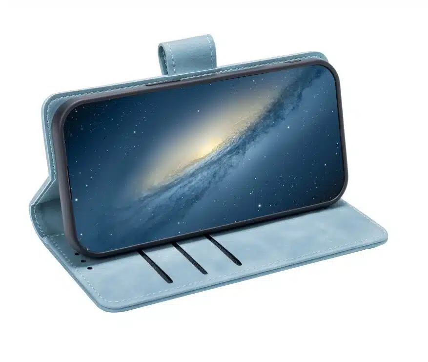 Cityhoesje-Bookcase-2 in 1 Magsafe-iPhone 17-Licht Blauw - Afbeelding 6