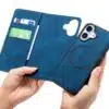 Cityhoesje-Bookcase-2 in 1 Magsafe-iPhone 17-Blauw - Thumbnail Image 5