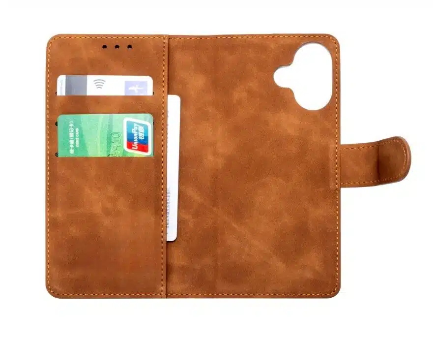 Cityhoesje-Bookcase- 2 in 1 Magsafe-iPhone 17-Bruin - Afbeelding 3
