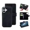 Cityhoesje-Bookcase-2 in 1 Magsafe-iPhone 17-Zwart - Thumbnail Image 1