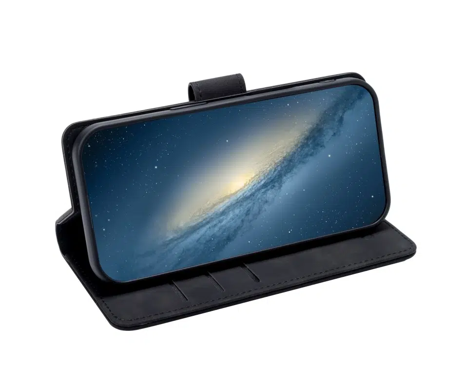 Cityhoesje-Bookcase-2 in 1 Magsafe-iPhone 17-Zwart - Afbeelding 6