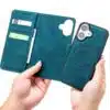 Cityhoesje-Bookcase-2 in 1 Magsafe-iPhone 17-Groen - Thumbnail Image 4