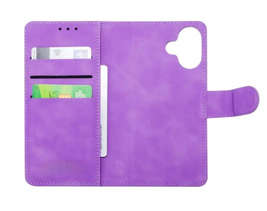 Cityhoesje-Bookcase-2 in 1 Magsafe-iPhone 17-Paars - Afbeelding 5