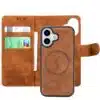 Cityhoesje-Bookcase- 2 in 1 Magsafe-iPhone 17-Bruin - Thumbnail Image 5