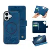 CaseMania –iphone 17–2in1-Magsafe- BookCase – Pasjeshouder-Donker Blauw-1-Cityhoesje.nl
