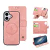 CaseMania –iphone 17–2in1-Magsafe- BookCase – Pasjeshouder-Roze-1-Cityhoesje.nl