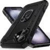 Cityhoesje-Backcover-iPhone 17-Armor Kickstand-Ring-Zwart - Thumbnail Image 1