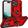 Mobigear-Armor-Ring-iPhone-17-Pro-Hoesje-Hardcase-Backcover-Shockproof-met-Ringhouder-Rood