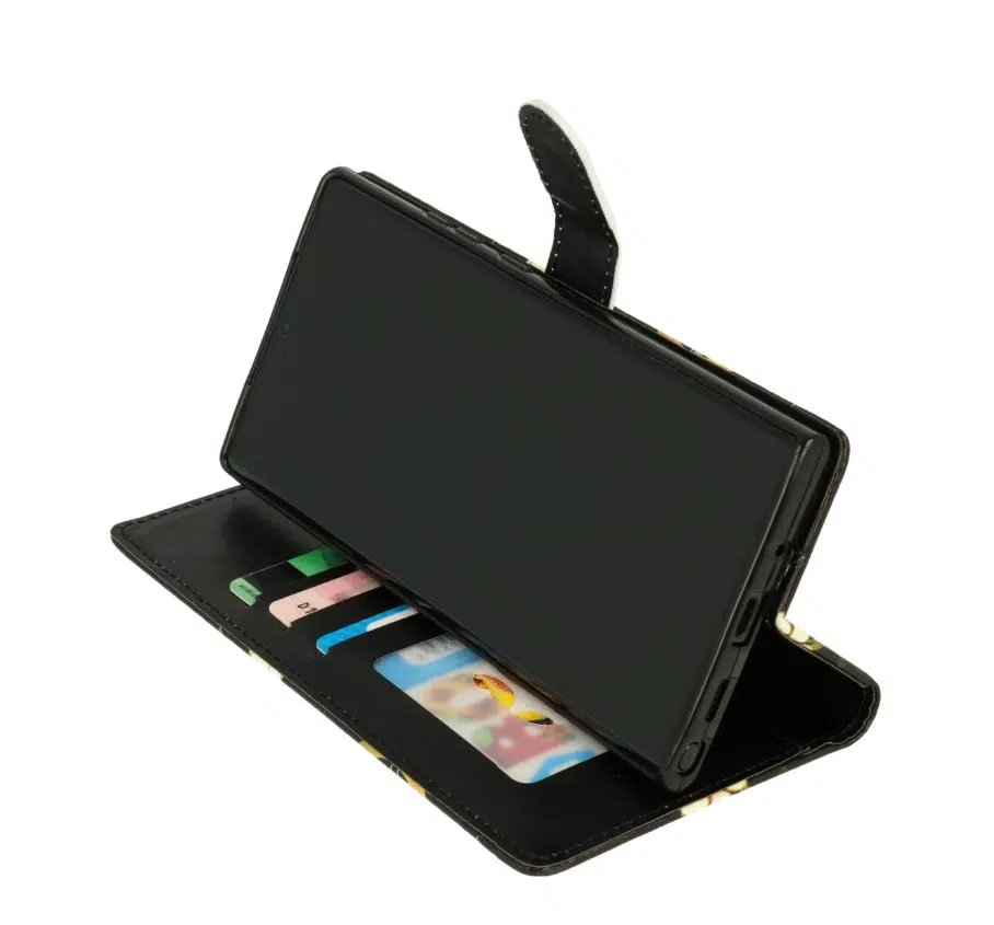 Samsung A17-Bookcase Print-Bloemen Vintage-4-Cityhoesje.nl