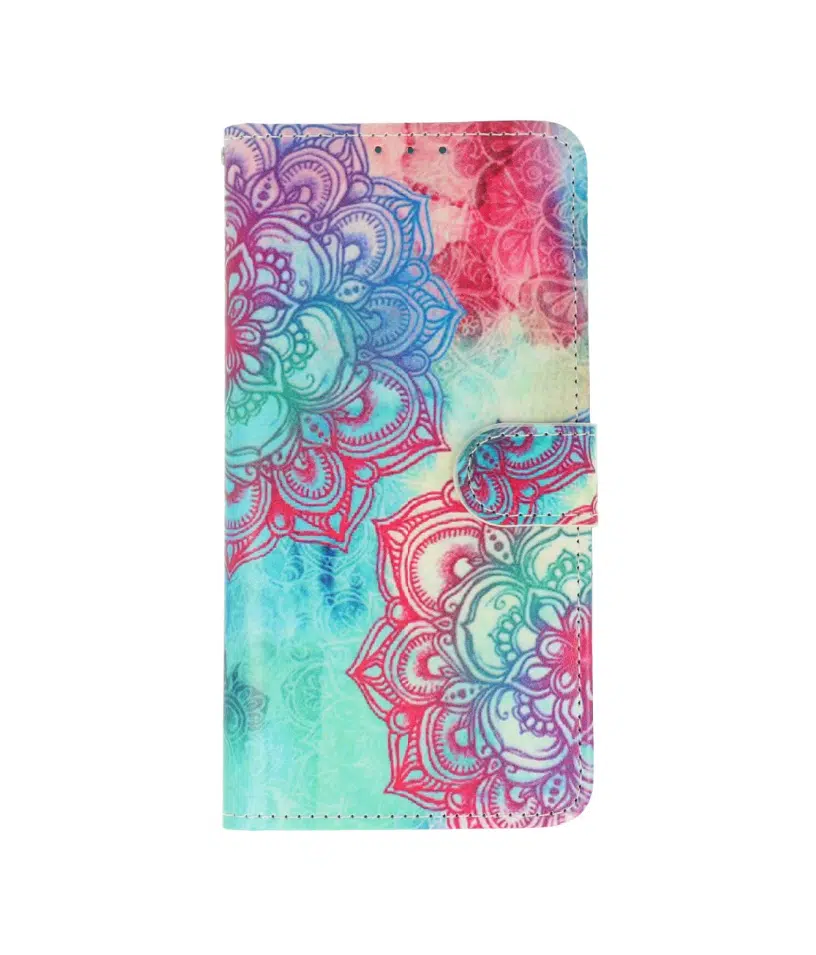 Samsung A17-Bookcase Print-Mandala-2-Cityhoesje.nl