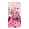 Samsung A17-Bookcase Print-Marmer Paars-2-Cityhoesje.nl