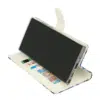 Samsung A17-Bookcase Print-Vlinder Blauw-4-Cityhoesje.nl