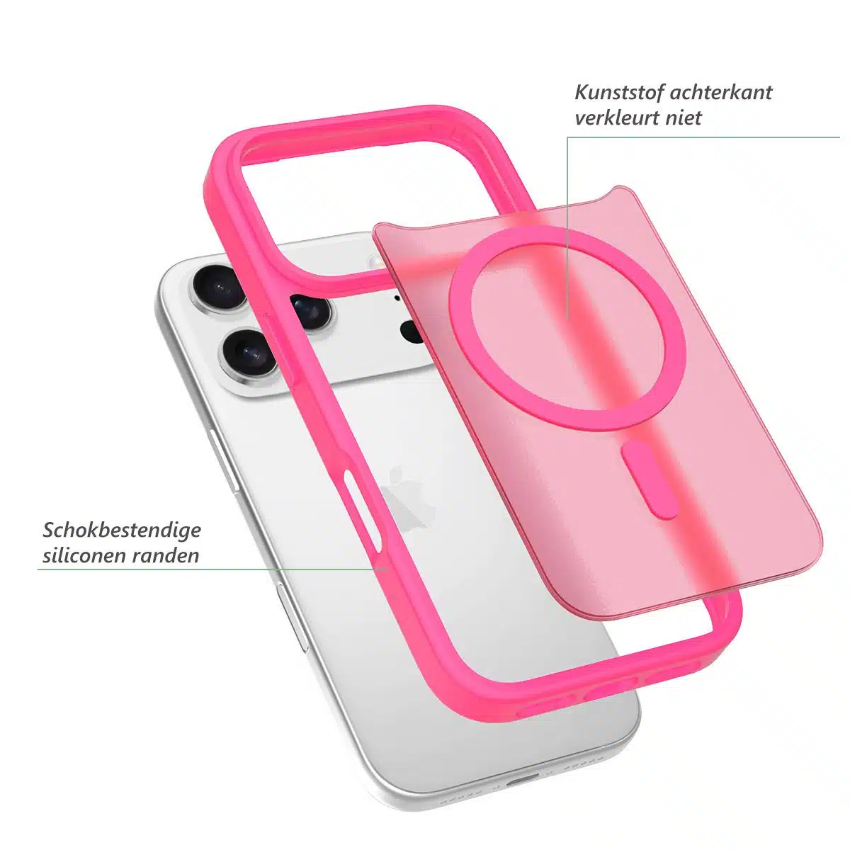 Solidenz-Backcover-FrostMag-iPhone 17 Pro Max-18 Pro Max-Roze - Afbeelding 2