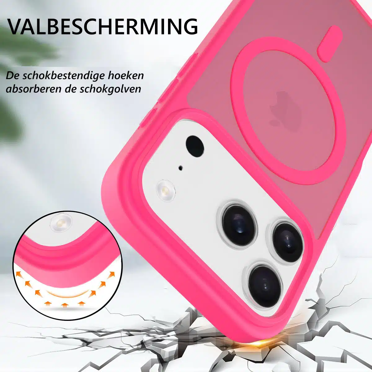 Solidenz-Backcover-FrostMag-iPhone 17 Pro Max-18 Pro Max-Roze - Afbeelding 4