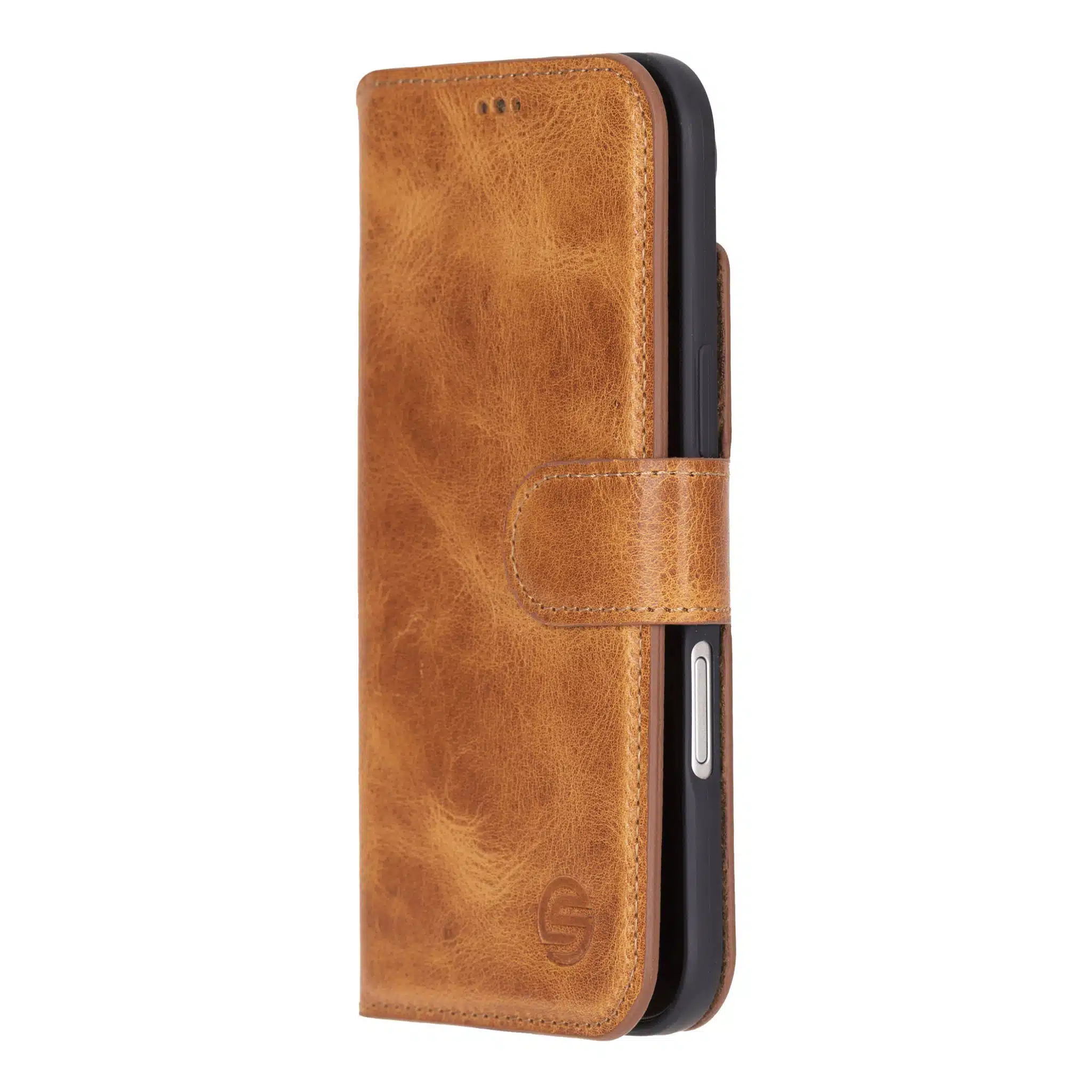 Solidenz - Backcover - Moda Book - Echt Leren - iPhone 17 Air - Hoesje - Bruin - Afbeelding 2