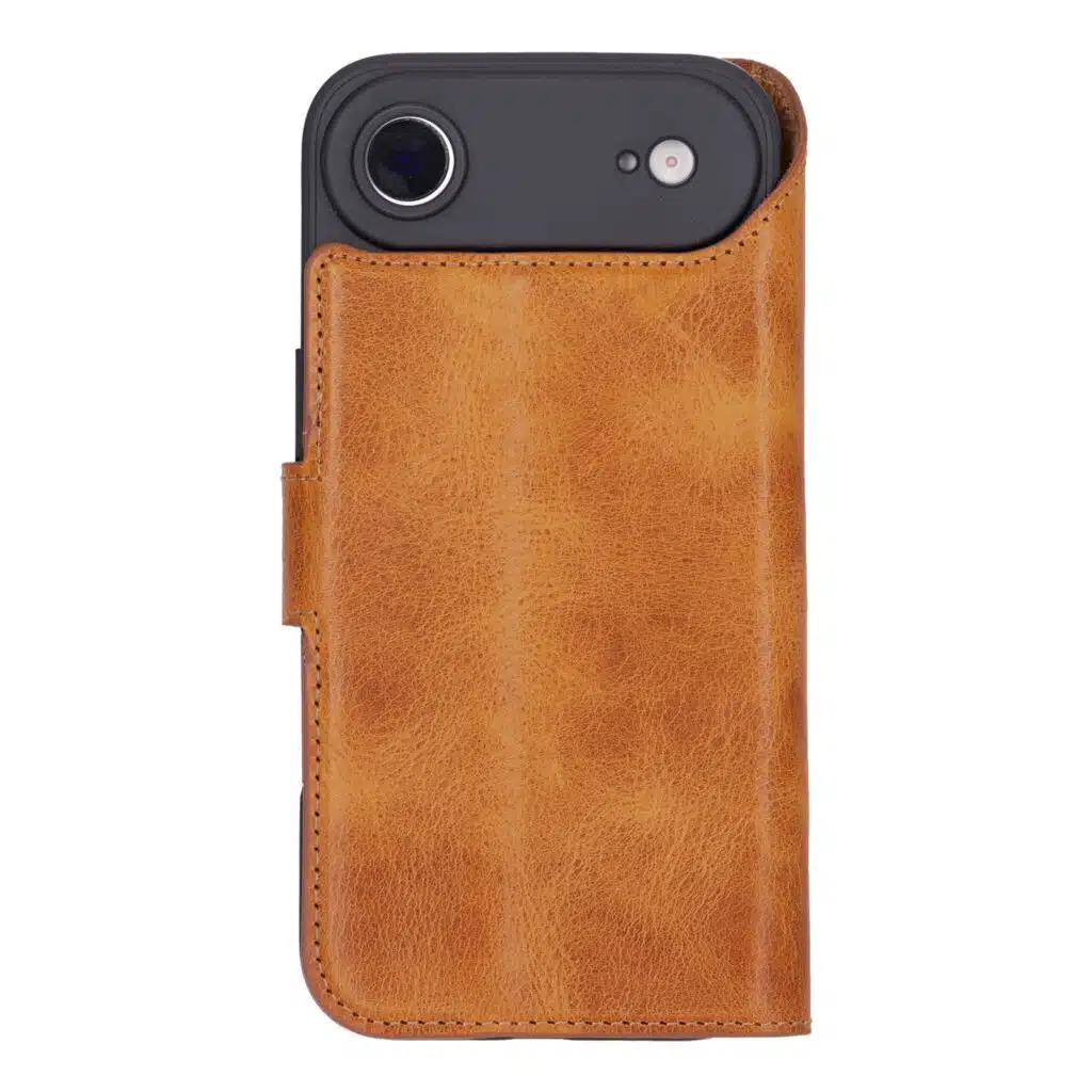 Solidenz - Backcover - Moda Book - Echt Leren - iPhone 17 Air - Hoesje - Bruin - Afbeelding 7