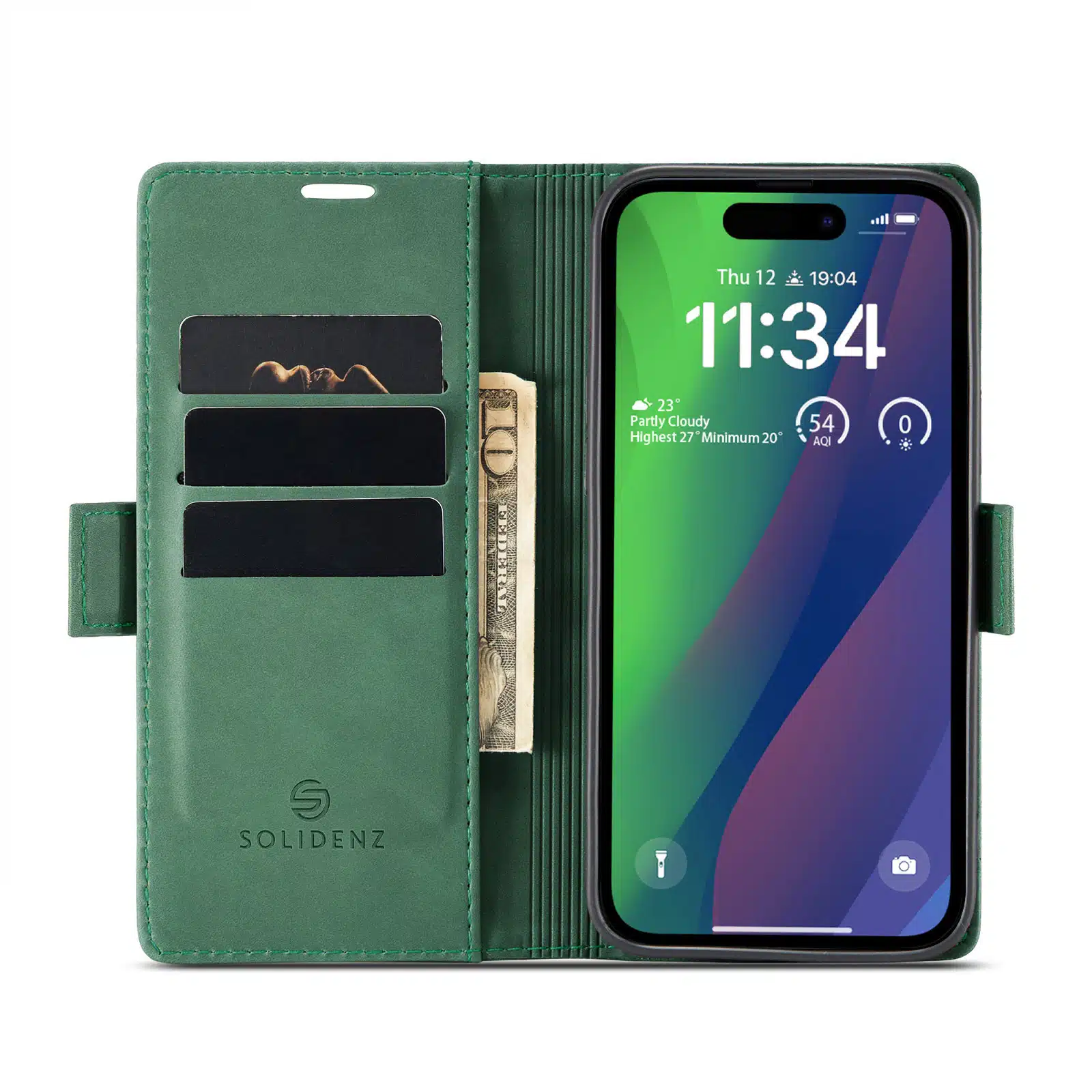 Solidenz-Bookcase Urban-iPhone 17 Pro Max-18 Pro Max-Groen - Afbeelding 5