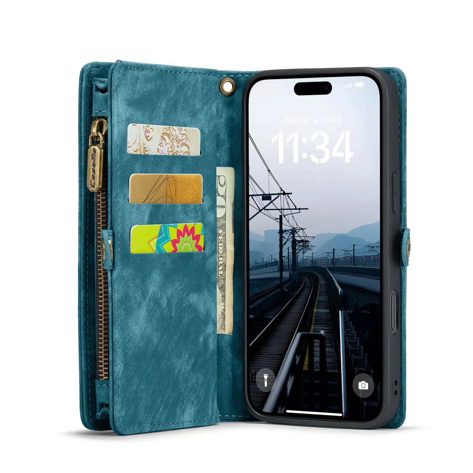 iPhone-17 Air-Solidenz-Urban-Wallet-hoesje-Blauw-4-Cityhoesje.nl