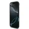BMW iPhone 17 Air Backcover hoesje - MagSafe - PU Leather Case With Tricolor Slanted Stripes & Metal Logos - Grijs-7
