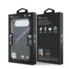 BMW iPhone 17 Air Backcover hoesje - MagSafe - PU Leather Case With Tricolor Slanted Stripes & Metal Logos - Zwart-8