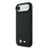 BMW iPhone 17 Air Backcover hoesje - MagSafe - Quilted Leather Case With Metal Logo - Zwart-2