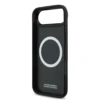 BMW iPhone 17 Air Backcover hoesje - MagSafe - Quilted Leather Case With Metal Logo - Zwart-6