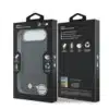 BMW iPhone 17 Air Backcover hoesje - MagSafe - Quilted Leather Case With Metal Logo - Zwart-8