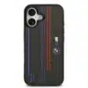 BMW iPhone 17 Backcover hoesje - MagSafe Kevlar Case With Printed Tricolor & Metal Logos - Zwart-3