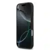 BMW iPhone 17 Backcover hoesje - MagSafe - PU Leather Case With Tricolor Slanted Stripes & Metal Logos - Grijs-7