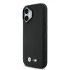 BMW iPhone 17 Backcover hoesje - MagSafe - Quilted Leather Case With Metal Logo - Zwart-2