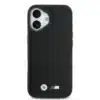 BMW iPhone 17 Backcover hoesje - MagSafe - Quilted Leather Case With Metal Logo - Zwart-3