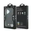 BMW iPhone 17 Backcover hoesje - MagSafe - Quilted Leather Case With Metal Logo - Zwart-8