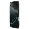 BMW iPhone 17 Pro Backcover hoesje - MagSafe - PU Leather Case With Tricolor Slanted Stripes & Metal Logos - Zwart-7