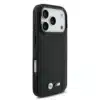 BMW iPhone 17 Pro Backcover hoesje - MagSafe - Quilted Leather Case With Metal Logo - Zwart-4