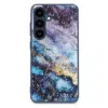 Casemania-Samsung S25 FE-Marmer Glitter-Blauw Paars-1-Cityhoesje.nl
