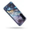 Casemania-Samsung S25 FE-Marmer Glitter-Blauw Paars-3-Cityhoesje.nl