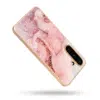 Casemania-Samsung S25 FE-Marmer Glitter-Roze Beige-3-Cityhoesje.nl