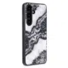 Casemania-Samsung S25 FE-Marmer Glitter-Zwart Grijs-2-Cityhoesje.nl