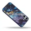 Casemania-iphone 17-Backcover-Blauw Paars -Marmer Glitter-3
