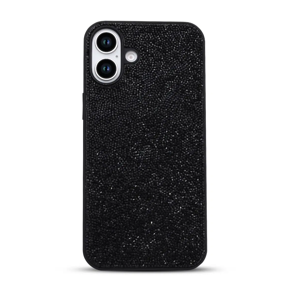 Casemania-iphone 17-Diamond Backcover-Zwart-1