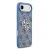 Guess iPhone 17 Air Back cover case - 4G - Big Metal Logo - Blauw-2