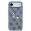 Guess iPhone 17 Air Back cover case - 4G - Big Metal Logo - Blauw-3