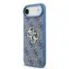 Guess iPhone 17 Air Back cover case - 4G - Big Metal Logo - Blauw-4
