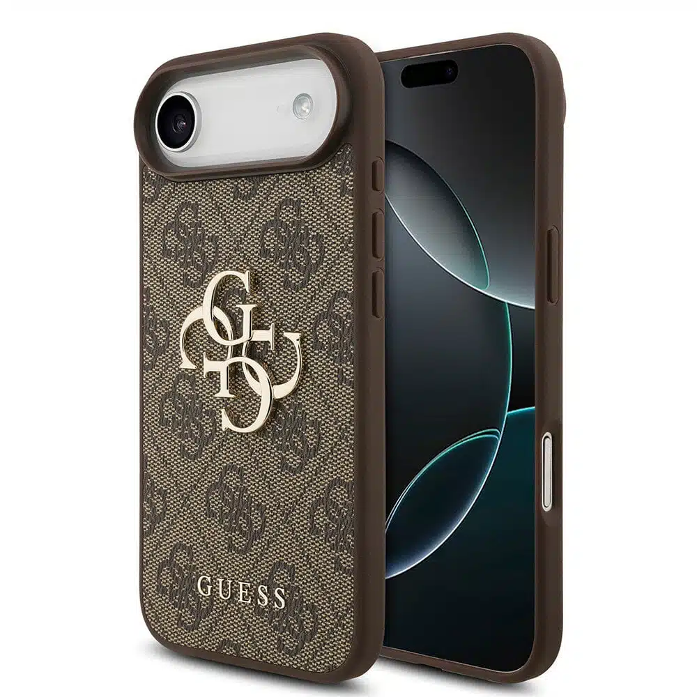 Guess – Backcover – hoesje – Big 4G Metal - iPhone 17 Air – Bruin - Afbeelding 1