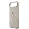 Guess iPhone 17 Air Back cover case - 4G - Big Metal Logo - Roze-3
