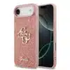 Guess iPhone 17 Air Back cover case - Big 4G - Fixed Glitter - Roze-1
