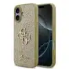 Guess iPhone 17 Back cover case - Big 4G - Fixed Glitter - Goud-1