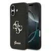 Guess iPhone 17 Back cover case - Big 4G - Fixed Glitter - Zwart-1